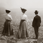Hikers atop Mount Helena