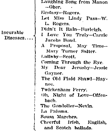 Ilsen’s prescriptions for “incurable diseases,” ca. 1925 Ilsen’s prescriptions for “incurable diseases,” ca. 1925
