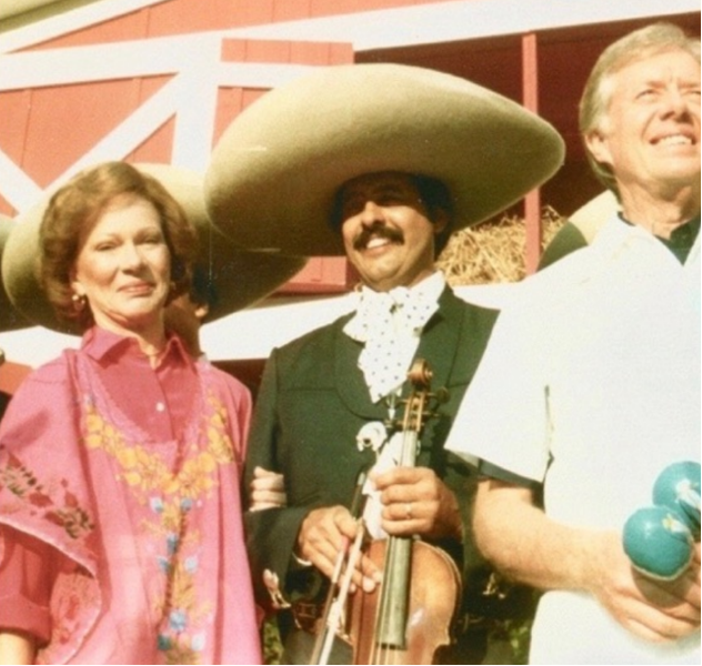Zeke with the Carters Zeke with President Jimmy Carter and First Lady Rosalynn Carter in 1980